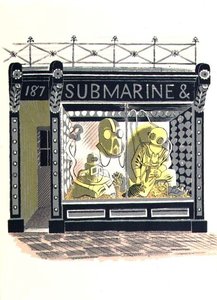カーウェンプレスが印刷したハイストリートのマリンサプライヤー、JMリチャーズ、カントリーライフ発行、1938年（24セット） 作： Eric Ravilious