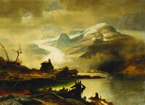 1878年、サンホースランドのボンダス氷河 作： Erik Bodom