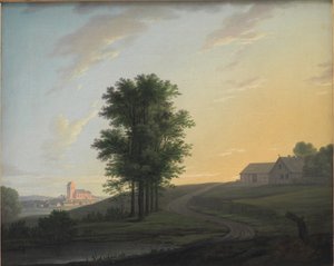 コペンハーゲンの北、ゲントフテ近くの夕景 作： Erik Pauelsen