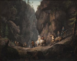 ノルウェーのリンゲリケ近くの Krokkleven を通る通路 作： Erik Pauelsen