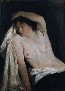 女性のハーフヌード 作： Erik Theodor Werenskiold