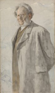 ヘンリック・イプセンの肖像1828-1906、1895。 作： Erik Theodor Werenskiold