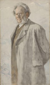ヘンリック・イプセンの肖像、1895 作： Erik Theodor Werenskiold