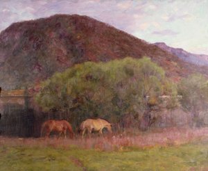 Kviteseidでの夏の夜、1893 作： Erik Theodor Werenskiold