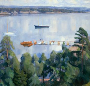 Lysaker から Bygdoy への眺め 作： Erik Theodor Werenskiold
