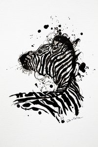 ワイルド・ゼブラ・インク・スプラッシュ