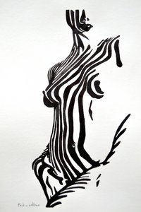 ゼブラ柄のヌードカラー