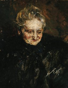 Ermenegildo Agazzi (1866-1945) による母の肖像 作： Ermenegildo Agazzi