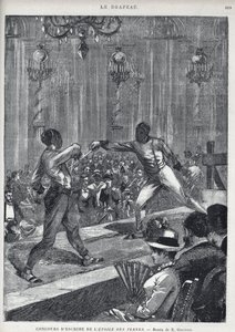 "1885年、パリで開催されたフェンシング競技会「L