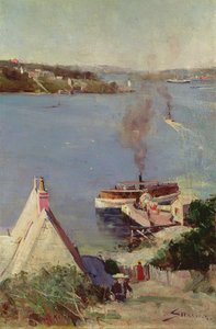 マクマホンズポイントフェリー 作： Arthur Streeton