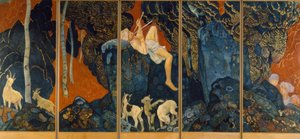 フルートを演奏する羊飼い 作： Ernest Bieler