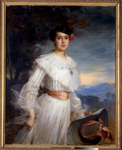 マドレーヌ・レクラスの肖像。アーネスト・ボルド（1852-1914）の絵画 作： Ernest Bordes