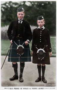 ウェールズの王子とヘンリー王子、c1910 作： Ernest Brooks