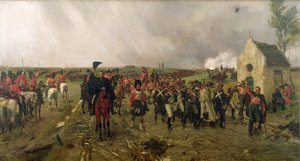 1878年のキャトルブラからウォータールーへのウェリントンの行進