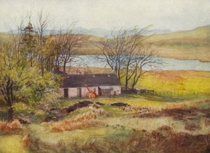 ウィー湖の飼育小屋（カラーリトグラフ） 作： Ernest Edward Briggs