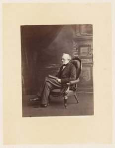 チャールズ・ライエル、1863年頃（モノクロ写真 作： Ernest Edwards