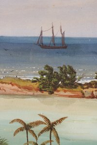 環礁の三連祭壇画の詳細 作： Ernest Henry Griset