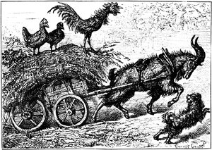 子供向けの本「Little Bo-Peep」のイラスト、c1880。 作： Ernest Henry Griset
