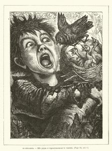 Denicheur、彼女はラスカルを激しく刺しました 作： Ernest Henry Griset