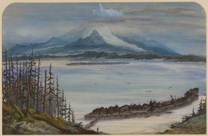 先史時代の風景、1871 作： Ernest Henry Griset
