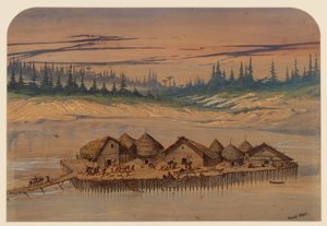 先史時代の村、1871 作： Ernest Henry Griset