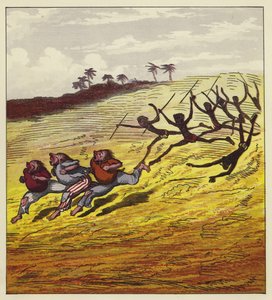 人食いに追われた3人のマリナー 作： Ernest Henry Griset