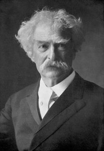 サミュエル・ラングホーン・クレメンス、アメリカのユーモリスト、小説家、作家、講師、1910年。 作： Ernest Herbert Mills