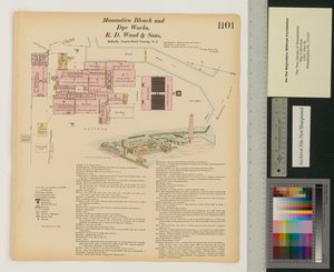 Manantico Bleach and Dye Works、Hexamer General Surveys、Volume 12、Plate 1101 作： Ernest Hexamer