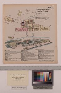 マーリーペーパーミルズ、メリーランド州、ヘキサマー一般調査、1880 作： Ernest Hexamer