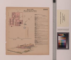 レコードミル、エルクトン、メリーランド州、ヘキサマー一般測量、1884