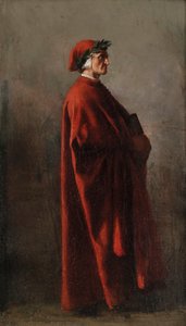 ダンテ・アリギエーリ 1265-1321。 作： Jean Louis Ernest Meissonier