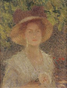 麦わら帽子、1910 作： Ernest Joseph Laurent
