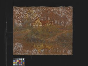 風景、制作年不詳（キャンバスに油彩） 作： Ernest L. Bonnotte