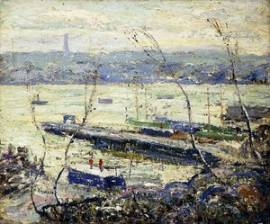 ハドソンについて 作： Ernest Lawson