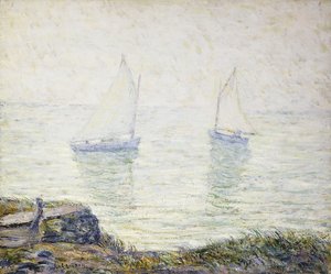 ヨット 作： Ernest Lawson