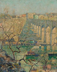 橋の眺め 作： Ernest Lawson