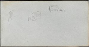 スケッチブック 20ページ：動物の習作