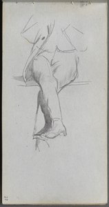 Sketchbook、page 37：Figure Study、crossed脚。
