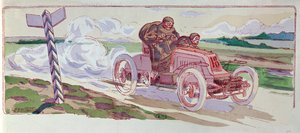 アンリフルニエが1901年にパリ-ベルリンの集会に出場したモースで、1910年頃