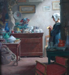 ブルターニュアンティークショップ、1911年 作： Ernest Procter