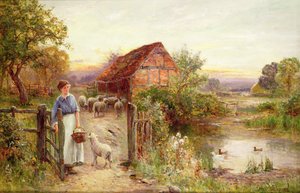 家に帰る羊 作： Ernest Walbourn