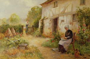 皮をむくジャガイモ 作： Ernest Walbourn