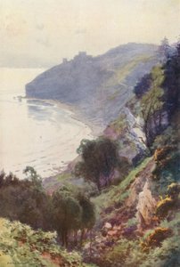 ダールストン ベイ、スワネージ (カラー メンバー) 作： Ernest William Haslehust