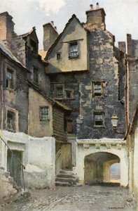 ベイクハウスクローズで：ハントリー侯爵の邸宅（カラーリソ） 作： Ernest William Haslehust