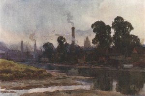メディナからのニューポート（カラーリソ） 作： Ernest William Haslehust