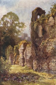 ウルブジー城の廃墟 (カラーリソ) 作： Ernest William Haslehust