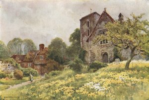 聖ニコラス、ハーブルダウン (カラーリソ) 作： Ernest William Haslehust