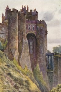 巡査の塔、ドーバー城 (色リソ) 作： Ernest William Haslehust
