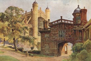 馬蹄回廊と聖ジョージ礼拝堂 (カラー リソ) 作： Ernest William Haslehust