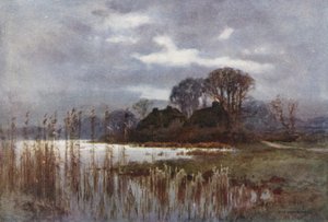 ミル池、ボーリュー（カラーリソ） 作： Ernest William Haslehust